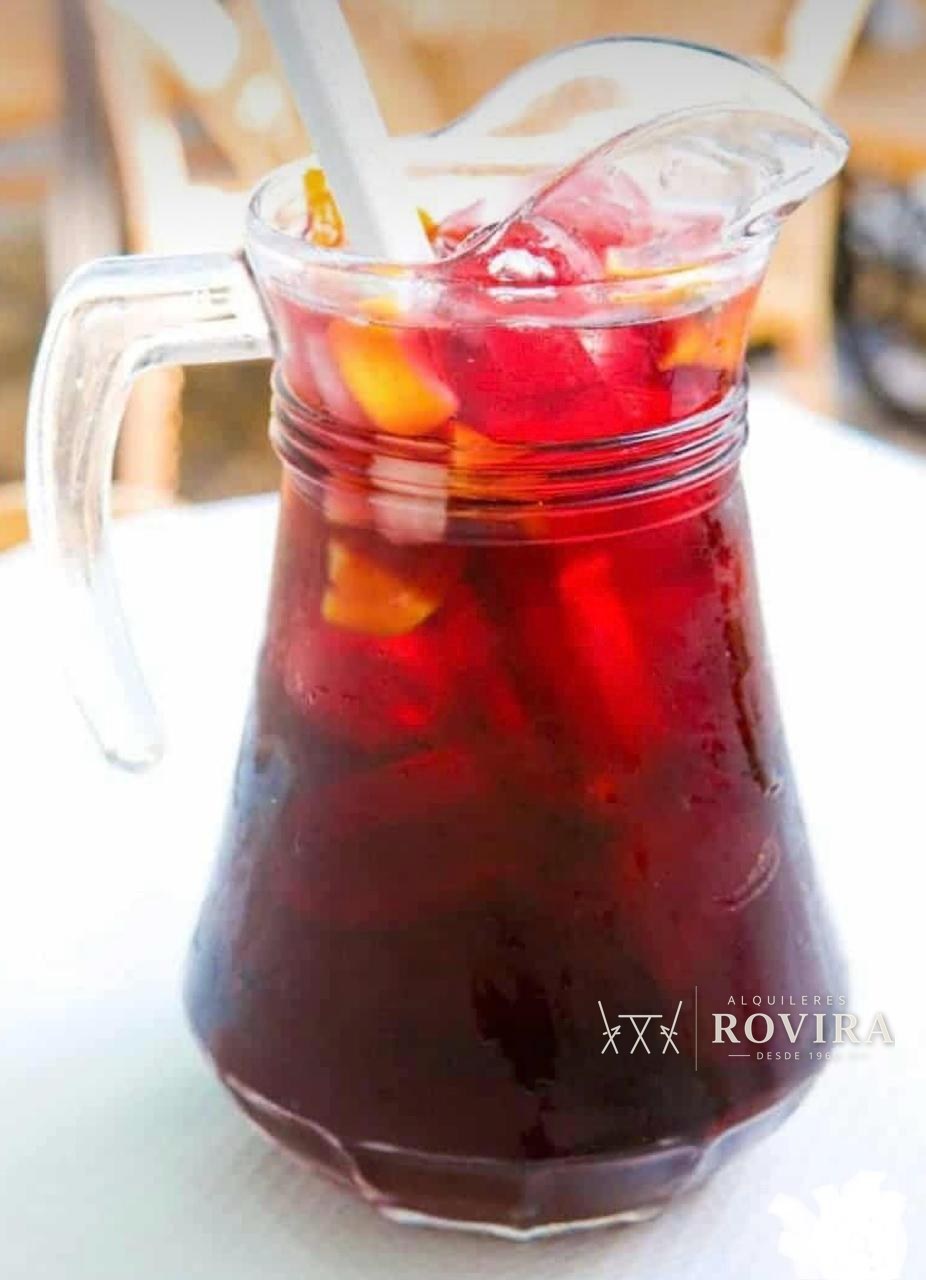 Pichel de vidrio con asa, ideal para agua fresca o sangría
